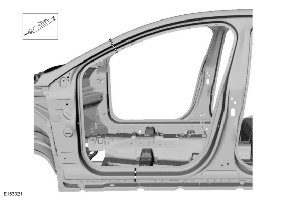 Ford Fusion. A-Pillar Outer Panel. Removal and Installation