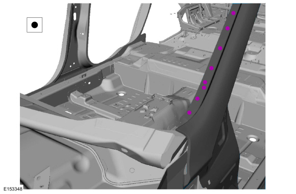 Ford Fusion. A-Pillar Outer Panel. Removal and Installation