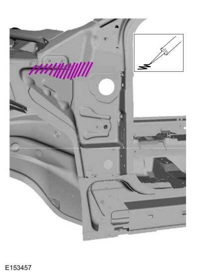 Ford Fusion. A-Pillar Outer Panel Section and Reinforcement. Removal and Installation