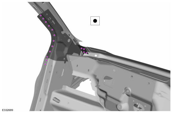 Ford Fusion. A-Pillar Reinforcement. Removal and Installation