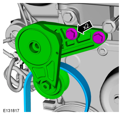 Ford Fusion. Accessory Drive Belt. Removal and Installation