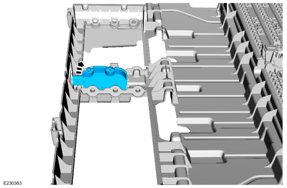 Ford Fusion. Active Grille Shutter Actuator. Removal and Installation