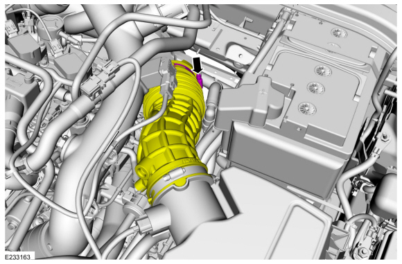 Ford Fusion. Air Cleaner Outlet Pipe. Removal and Installation