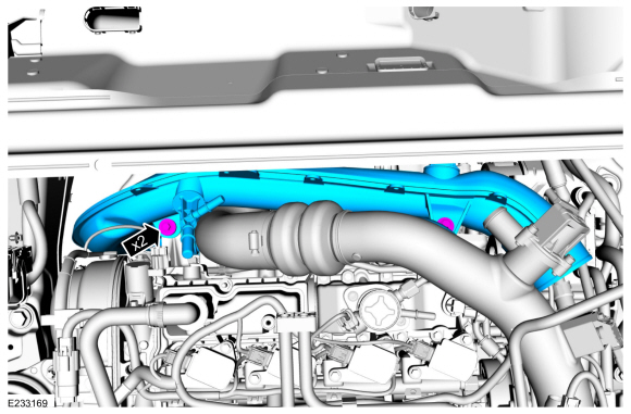 Ford Fusion. Air Cleaner Outlet Pipe. Removal and Installation
