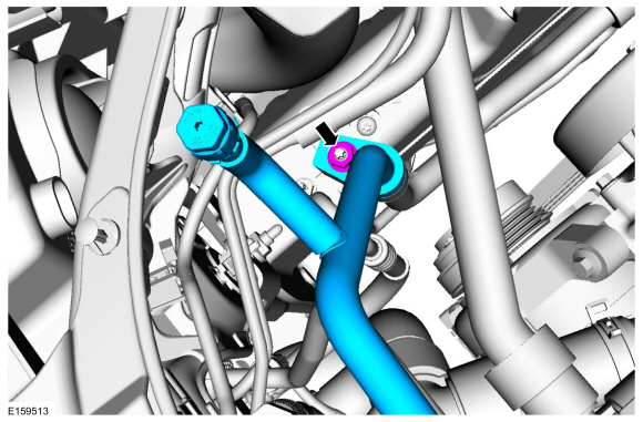 Ford Fusion. Air Conditioning (A/C) Compressor Inlet Line - 1.5L EcoBoost (118kW/160PS) – I4. Removal and Installation