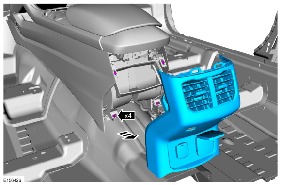 Ford Fusion. Alternating Current (AC) Power Outlet Socket. Removal and Installation