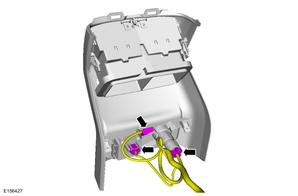 Ford Fusion. Alternating Current (AC) Power Outlet Socket. Removal and Installation