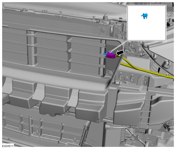 Ford Fusion. Ambient Air Temperature Sensor. Removal and Installation