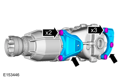 Ford Fusion. Axle Assembly. Removal and Installation