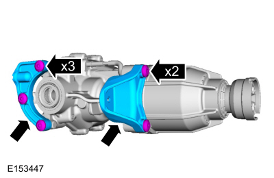 Ford Fusion. Axle Assembly. Removal and Installation