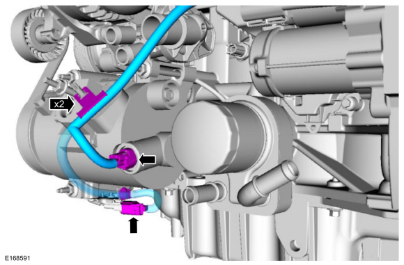 Ford Fusion. Battery Cables - 1.5L EcoBoost (118kW/160PS) – I4. Removal and Installation