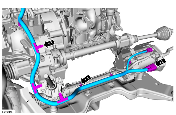 Ford Fusion. Battery Cables - 1.5L EcoBoost (118kW/160PS) – I4. Removal and Installation