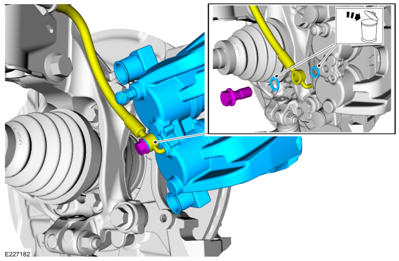 Ford Fusion. Brake Caliper - 2.7L EcoBoost (238kW/324PS). Removal and Installation