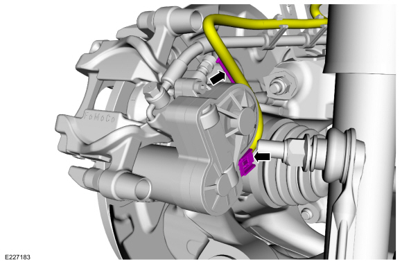 Ford Fusion. Brake Caliper. Removal and Installation