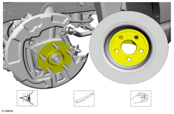 Ford Fusion. Brake Disc. Removal and Installation