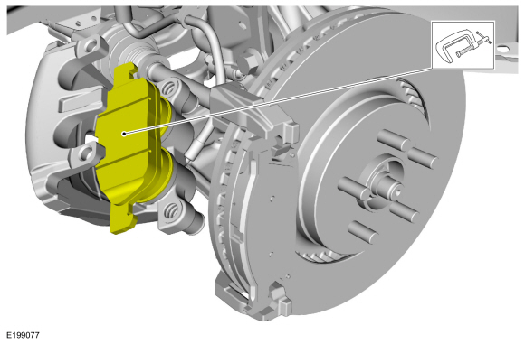 Ford Fusion. Brake Pads - 2.7L EcoBoost (238kW/324PS). Removal and Installation