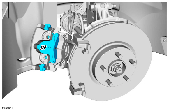 Ford Fusion. Brake Pads. Removal and Installation