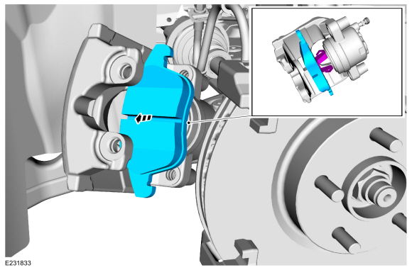 Ford Fusion. Brake Pads. Removal and Installation