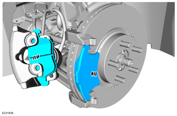 Ford Fusion. Brake Pads. Removal and Installation