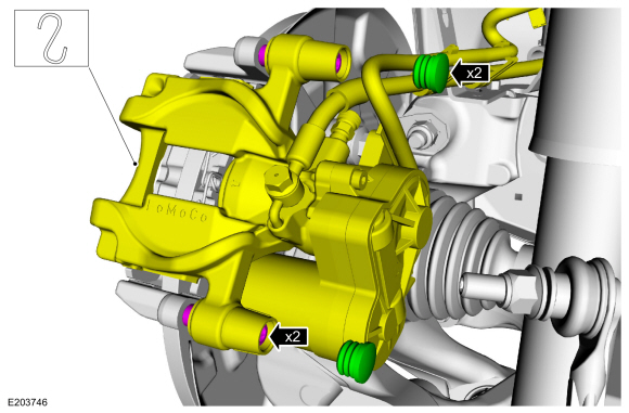 Ford Fusion. Brake Pads. Removal and Installation