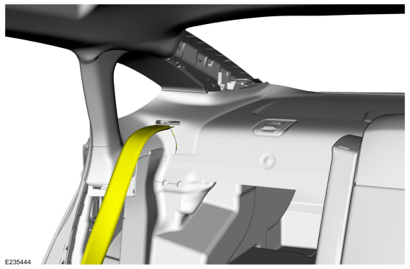 Ford Fusion. C-Pillar Upper Trim Panel. Removal and Installation