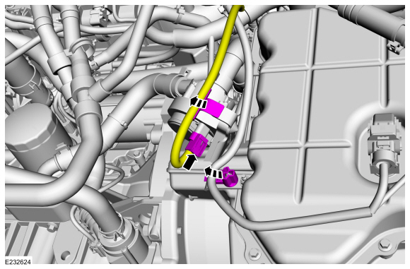 Ford Fusion. Cabin Heater Coolant Pump - 1.5L EcoBoost (118kW/160PS) – I4. Removal and Installation