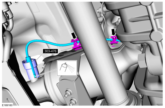 Ford Fusion. Catalyst Monitor Sensor. Removal and Installation