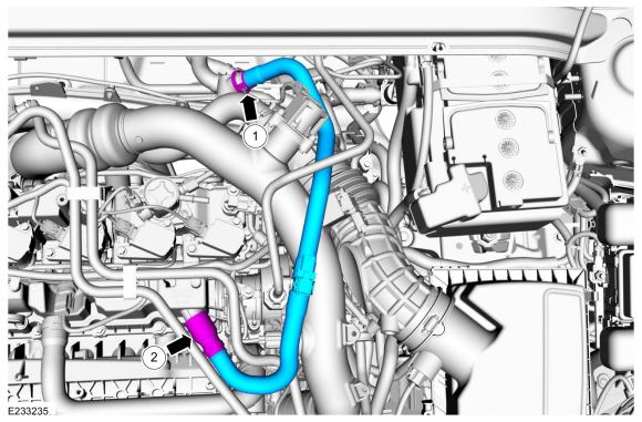 Ford Fusion. Charge Air Cooler (CAC) Intake Pipe. Removal and Installation