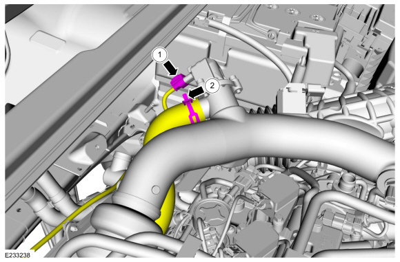 Ford Fusion. Charge Air Cooler (CAC) Intake Pipe. Removal and Installation