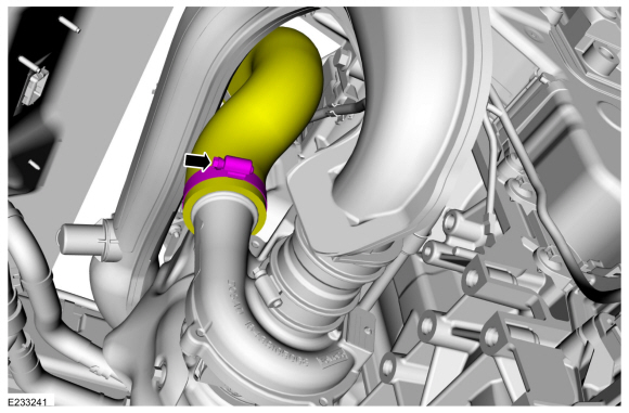 Ford Fusion. Charge Air Cooler (CAC) Intake Pipe. Removal and Installation