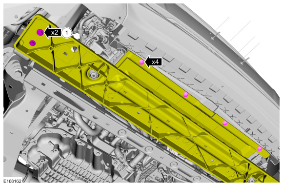 Ford Fusion. Charge Air Cooler (CAC) Radiator. Removal and Installation