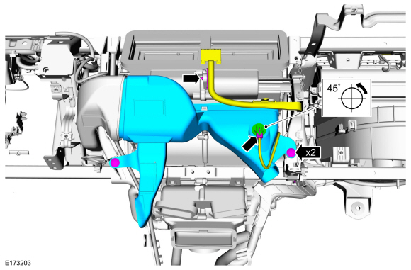 Ford Fusion. Climate Control Housing - Vehicles With: Dual Automatic Temperature Control (DATC). Removal and Installation