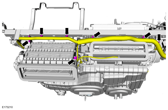 Ford Fusion. Climate Control Housing - Vehicles With: Dual Automatic Temperature Control (DATC). Removal and Installation