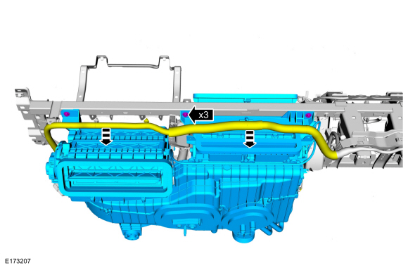 Ford Fusion. Climate Control Housing - Vehicles With: Dual Automatic Temperature Control (DATC). Removal and Installation