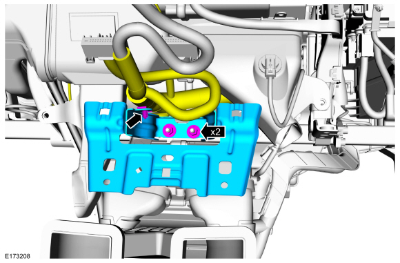 Ford Fusion. Climate Control Housing - Vehicles With: Electronic Manual Temperature Control (EMTC). Removal and Installation