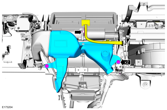 Ford Fusion. Climate Control Housing - Vehicles With: Electronic Manual Temperature Control (EMTC). Removal and Installation