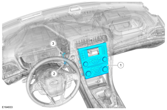 Ford Fusion. Climate Control System - Vehicles With: Electronic Manual Temperature Control (EMTC) - Component Location. Description and Operation