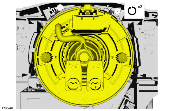 Ford Fusion. Clockspring Adjustment. General Procedures