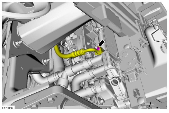 Ford Fusion. Condenser Outlet Line - 1.5L EcoBoost (118kW/160PS) – I4. Removal and Installation