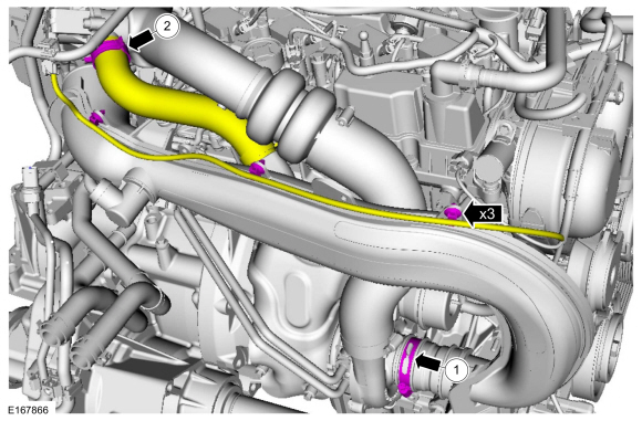 Ford Fusion. Coolant Pump. Removal and Installation