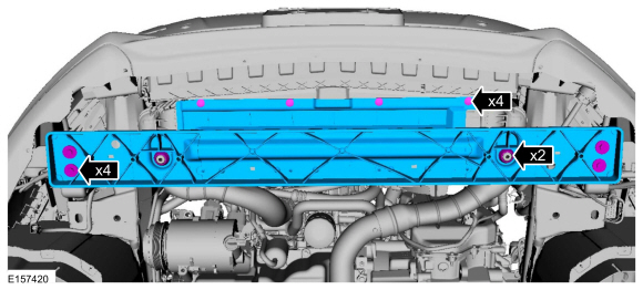 Ford Fusion. Cooling Fan Motor and Shroud. Removal and Installation