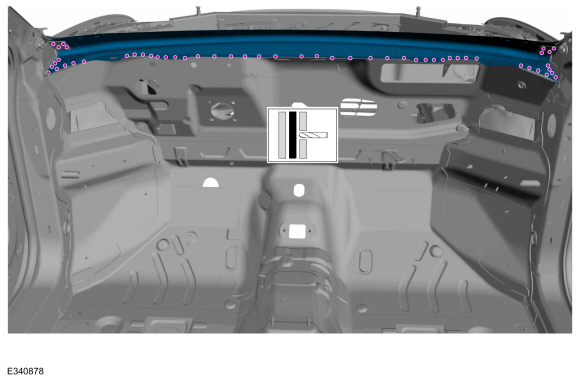 Ford Fusion. Cowl Panel. Removal and Installation