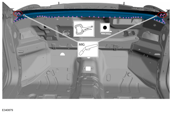 Ford Fusion. Cowl Panel. Removal and Installation