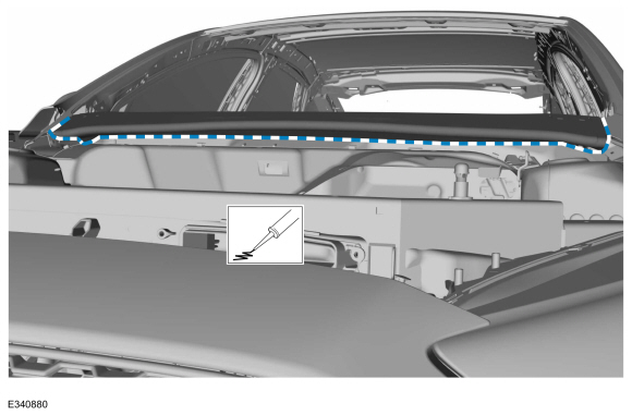 Ford Fusion. Cowl Panel. Removal and Installation