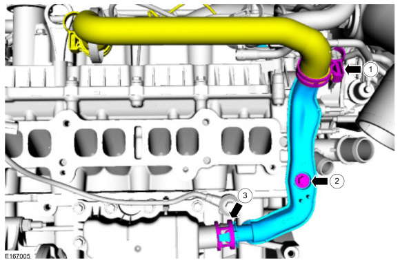 Ford Fusion. Crankcase Vent Oil Separator. Removal and Installation