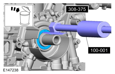 Ford Fusion. Crankshaft Front Seal. Removal and Installation