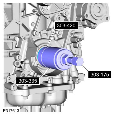 Ford Fusion. Crankshaft Front Seal. Removal and Installation