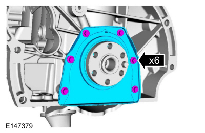 Ford Fusion. Crankshaft Rear Seal. Removal and Installation