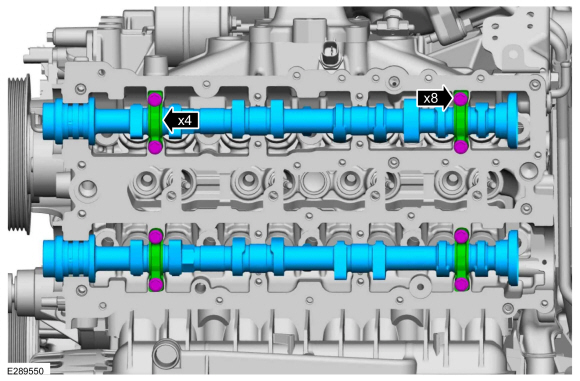 Ford Fusion. Cylinder Head. Disassembly and Assembly of Subassemblies