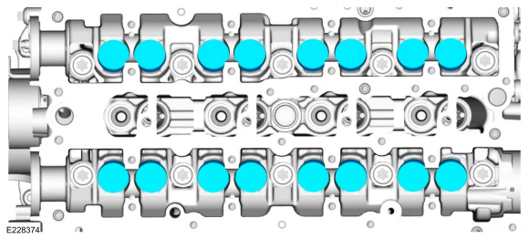 Ford Fusion. Cylinder Head. Disassembly and Assembly of Subassemblies